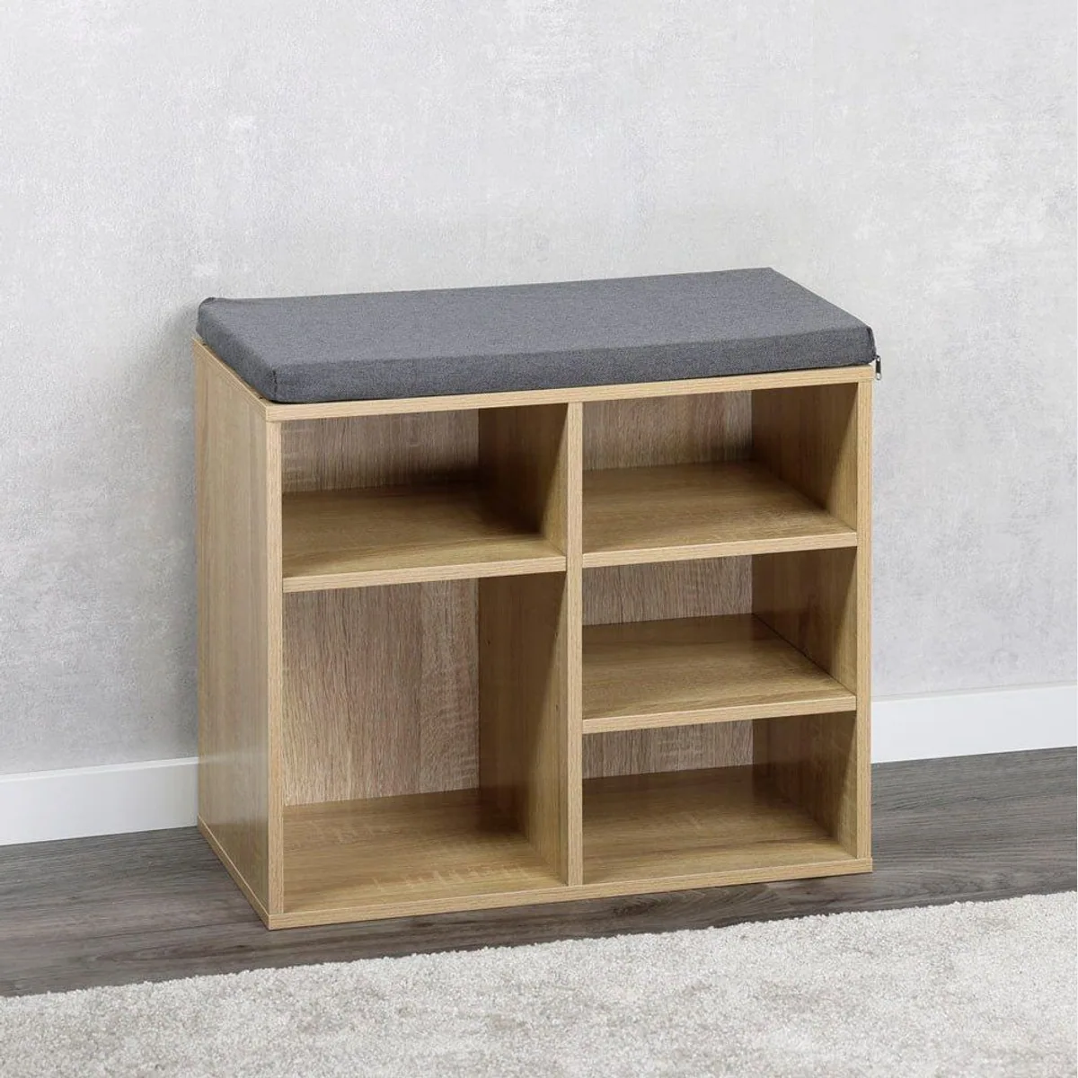 Kesper Schuhschrank mit Sitzkissen, flexible Einlegeböden, FSC-zertifiziert 2