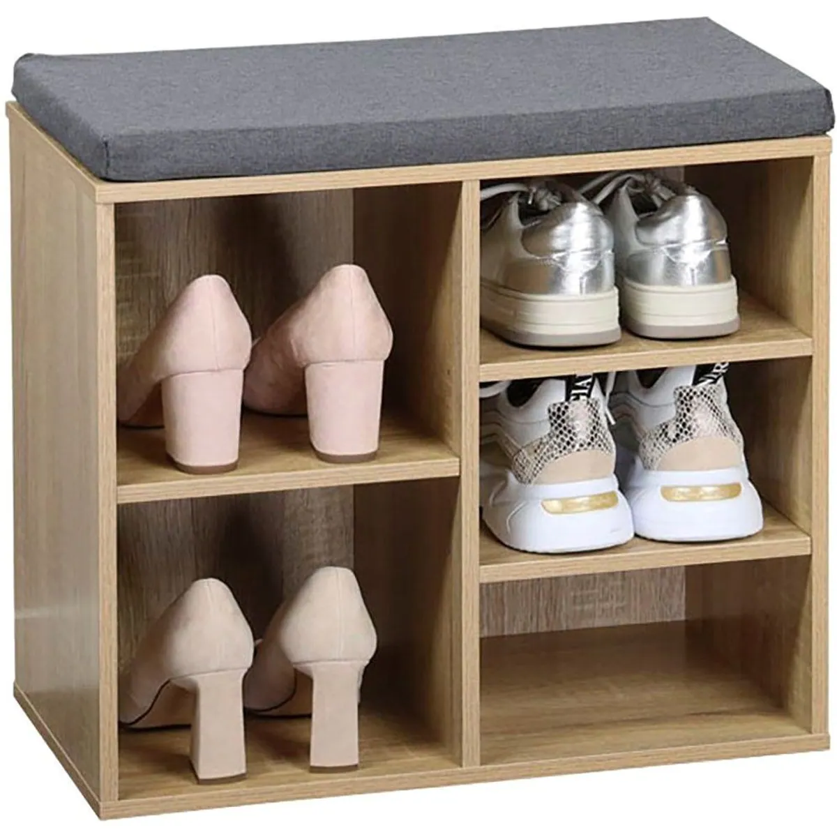 Kesper Schuhschrank mit Sitzkissen, flexible Einlegeböden, FSC-zertifiziert 3