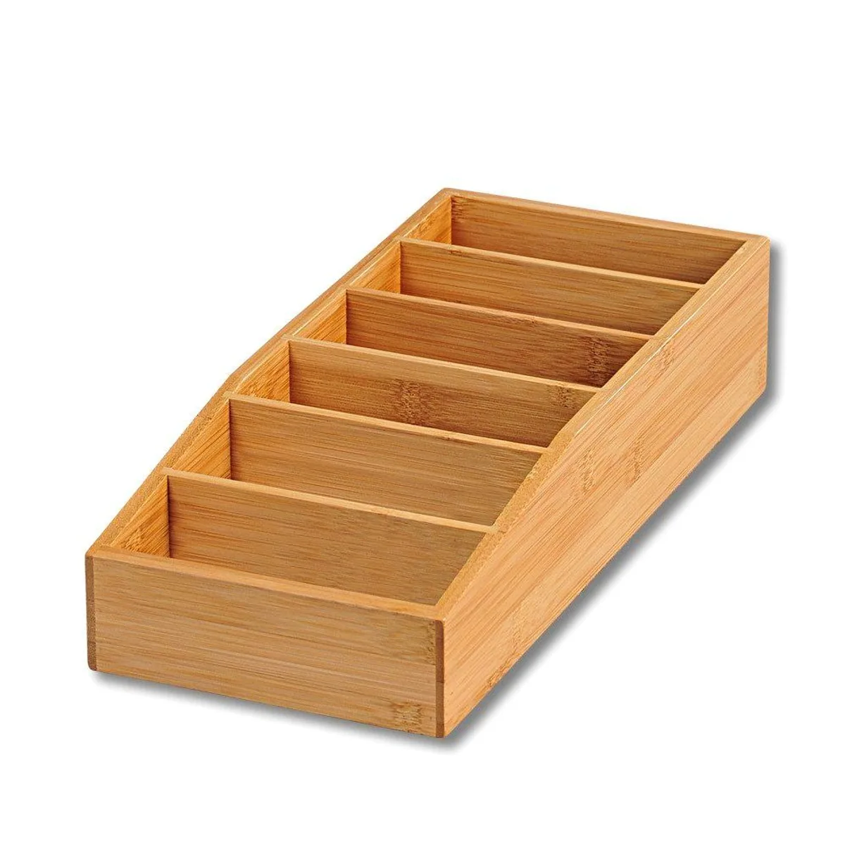 Kesper Aufbewahrungssystem Aufbewahrungsbox, 6 Fächer, aus Bambus 3