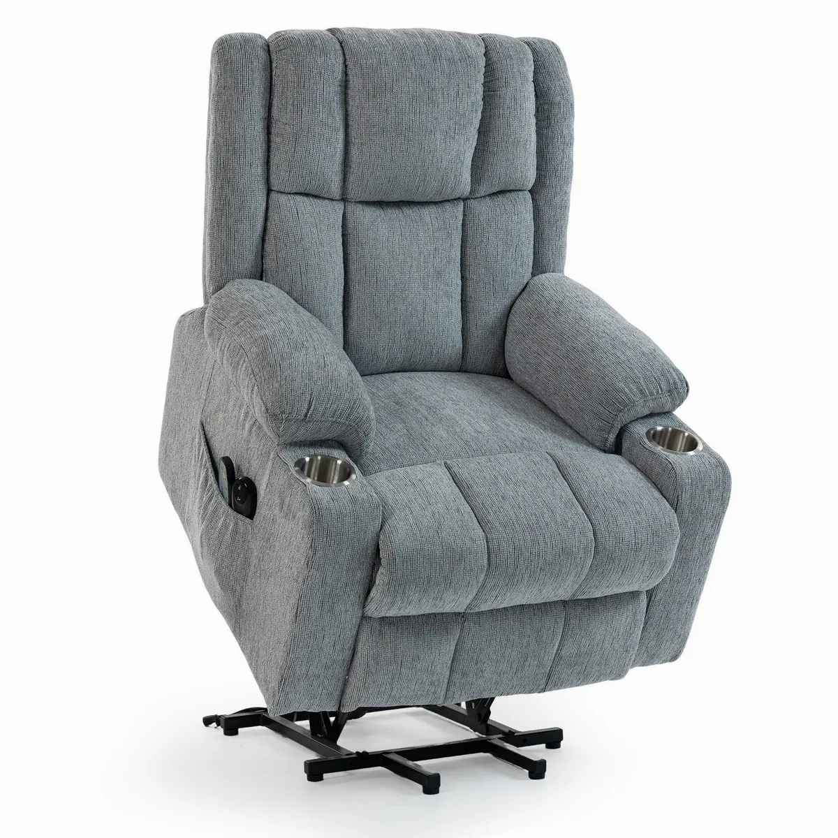 KLAM HOME Relaxsessel mit Aufstehfunktion, 4D-Vibration & Wärme — ideal für Senioren, stabiler Metallrahmen, einfache Bedienung 2