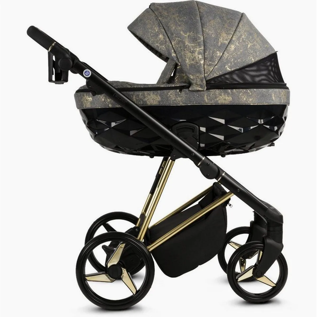 Knirpsenland Milano Kombi-Kinderwagen, 2-in-1 mit Zubehör, hohe Sicherheit durch One-Klick-System 2