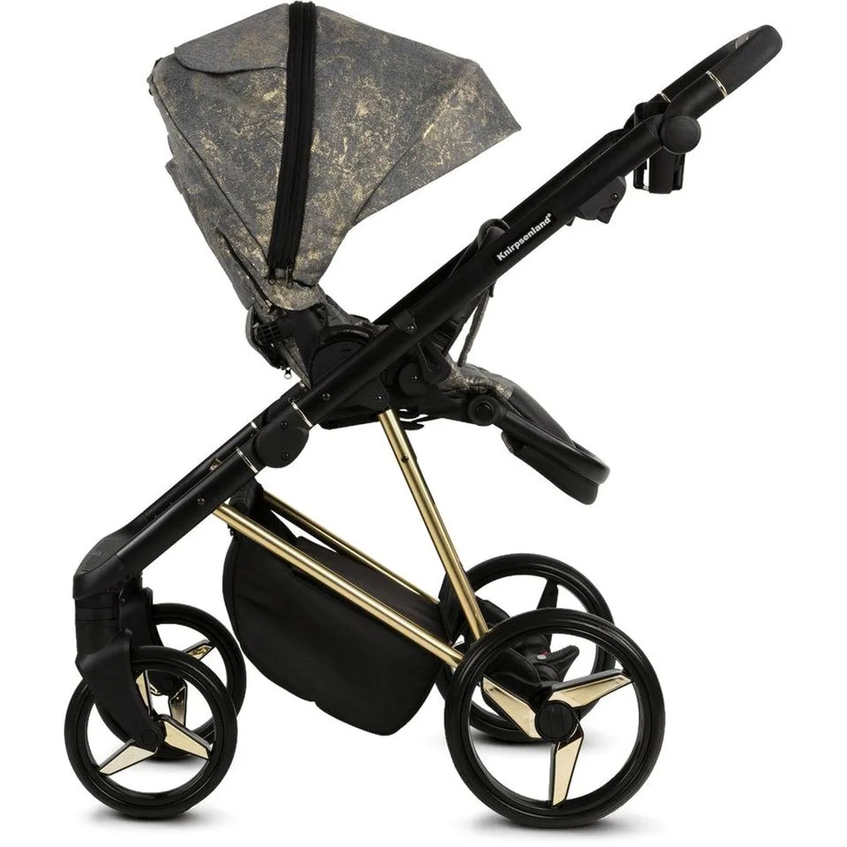 Knirpsenland Milano Kombi-Kinderwagen, 2-in-1 mit Zubehör, hohe Sicherheit durch One-Klick-System 5