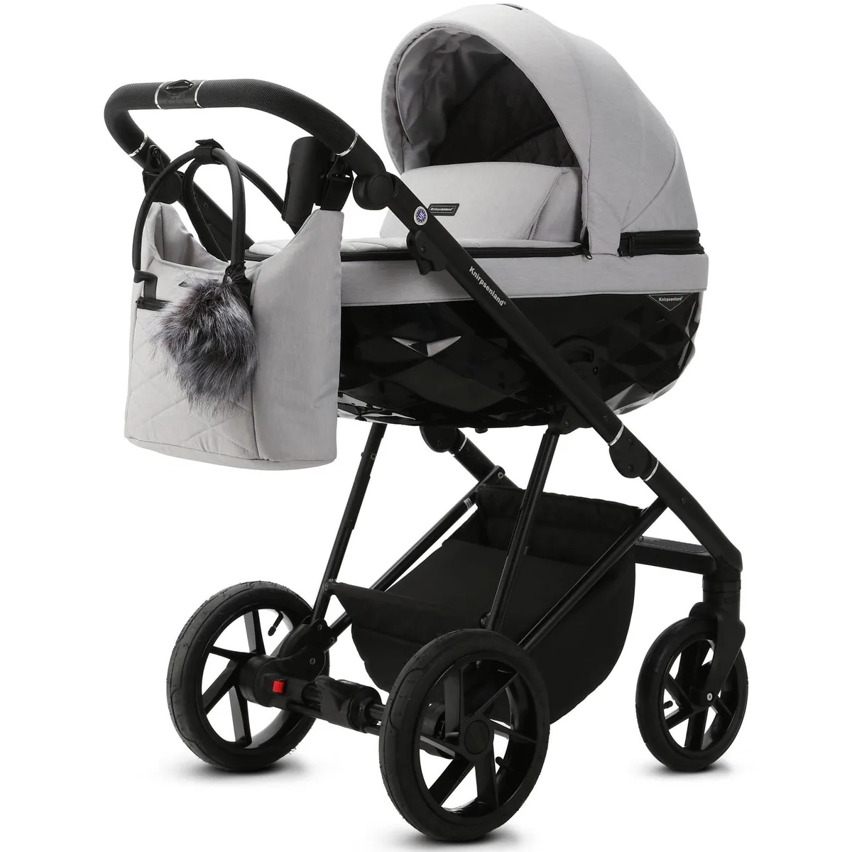 Knirpsenland Milano Kombi-Kinderwagen, 2in1 mit Sportsitz und Wickeltasche 2