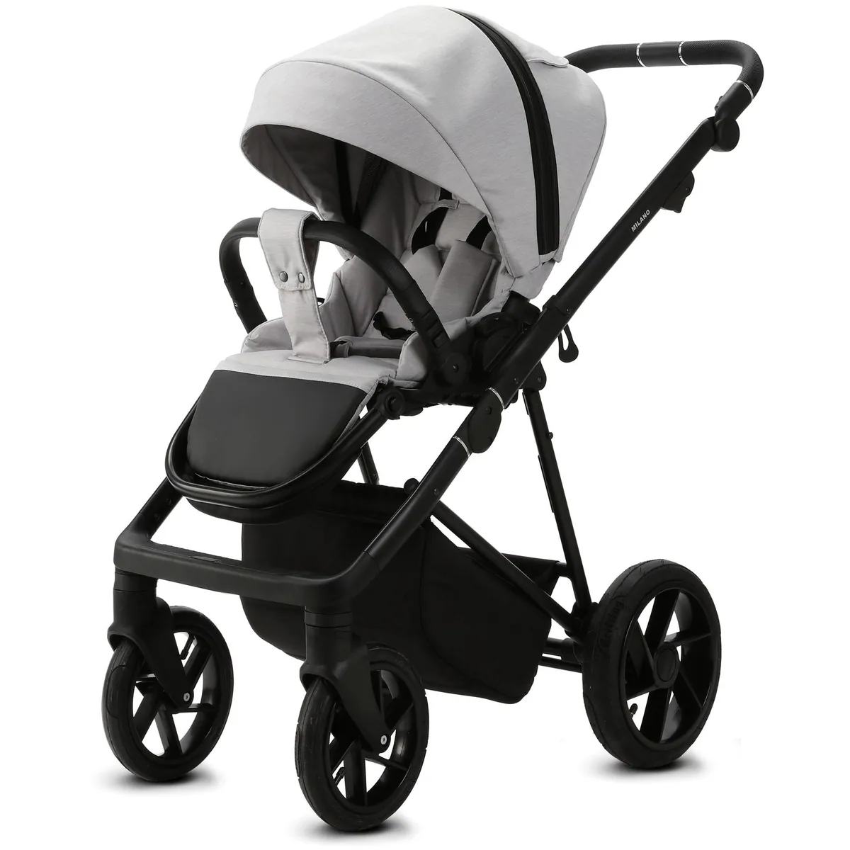 Knirpsenland Milano Kombi-Kinderwagen, 2in1 mit Sportsitz und Wickeltasche 3