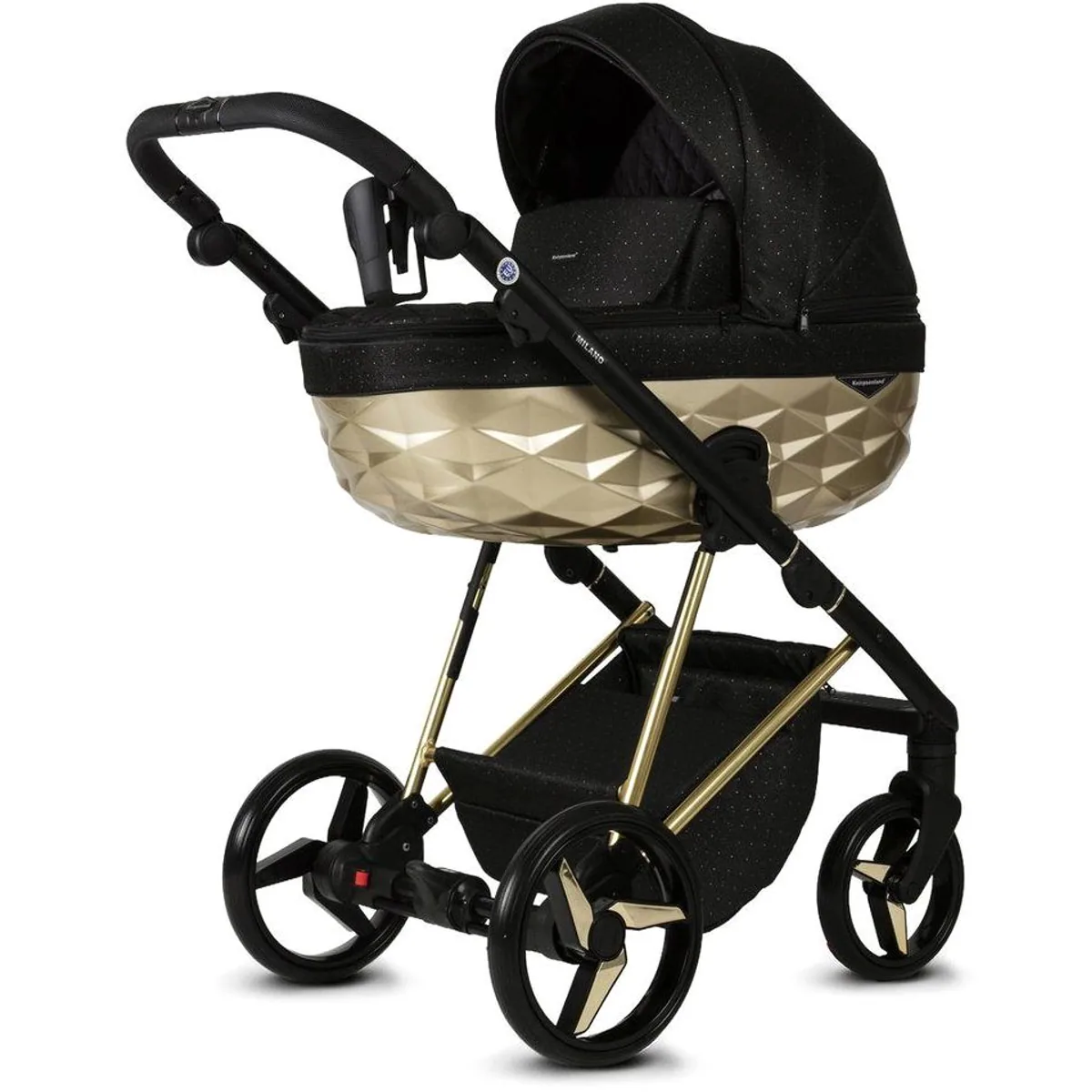 Knirpsenland Milano Kombi-Kinderwagen, 2in1 mit Luxus-Wanne und Sportsitz 3