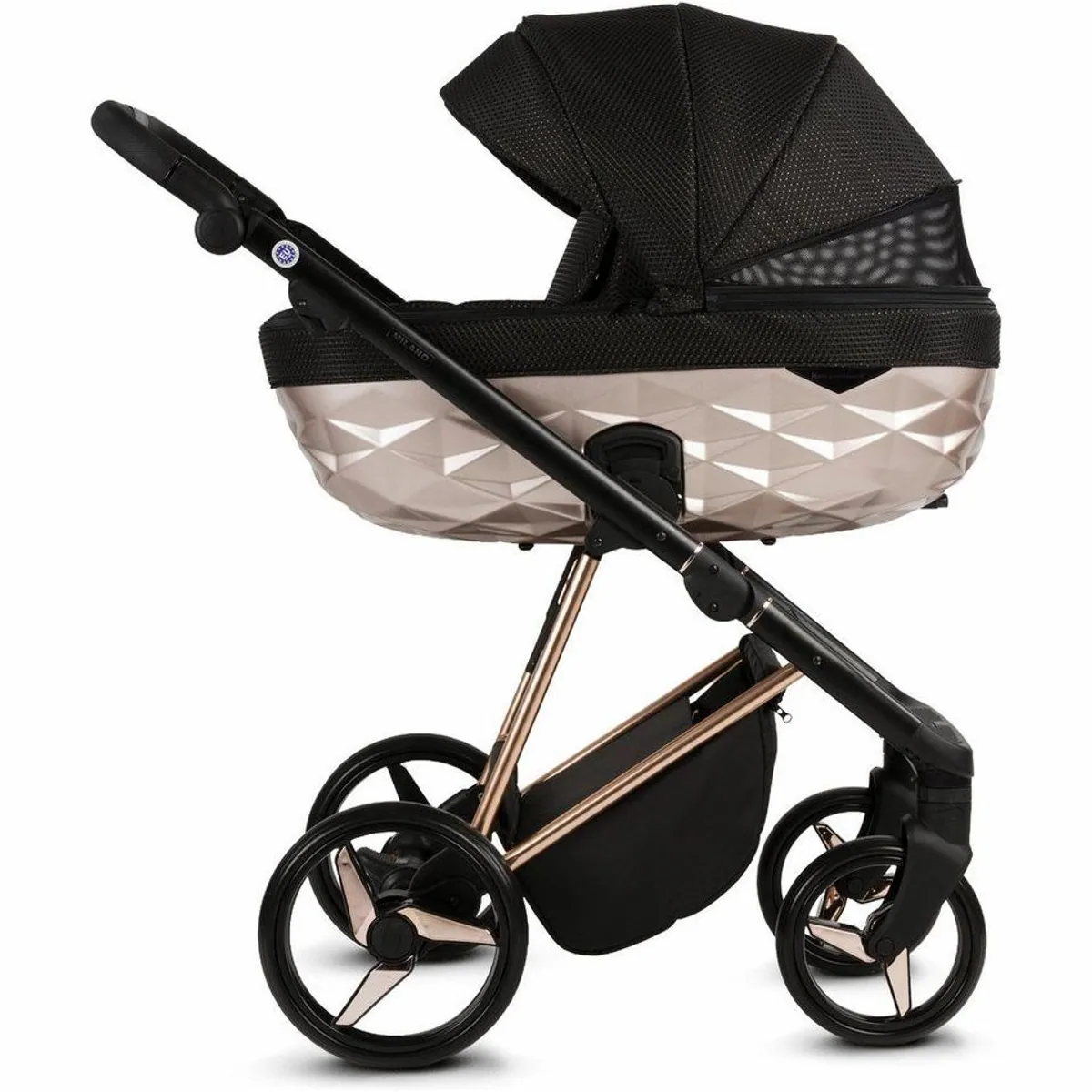 Knirpsenland Milano Kombi-Kinderwagen, 2in1 mit Wickeltasche, hohe Sicherheit und Komfort 2