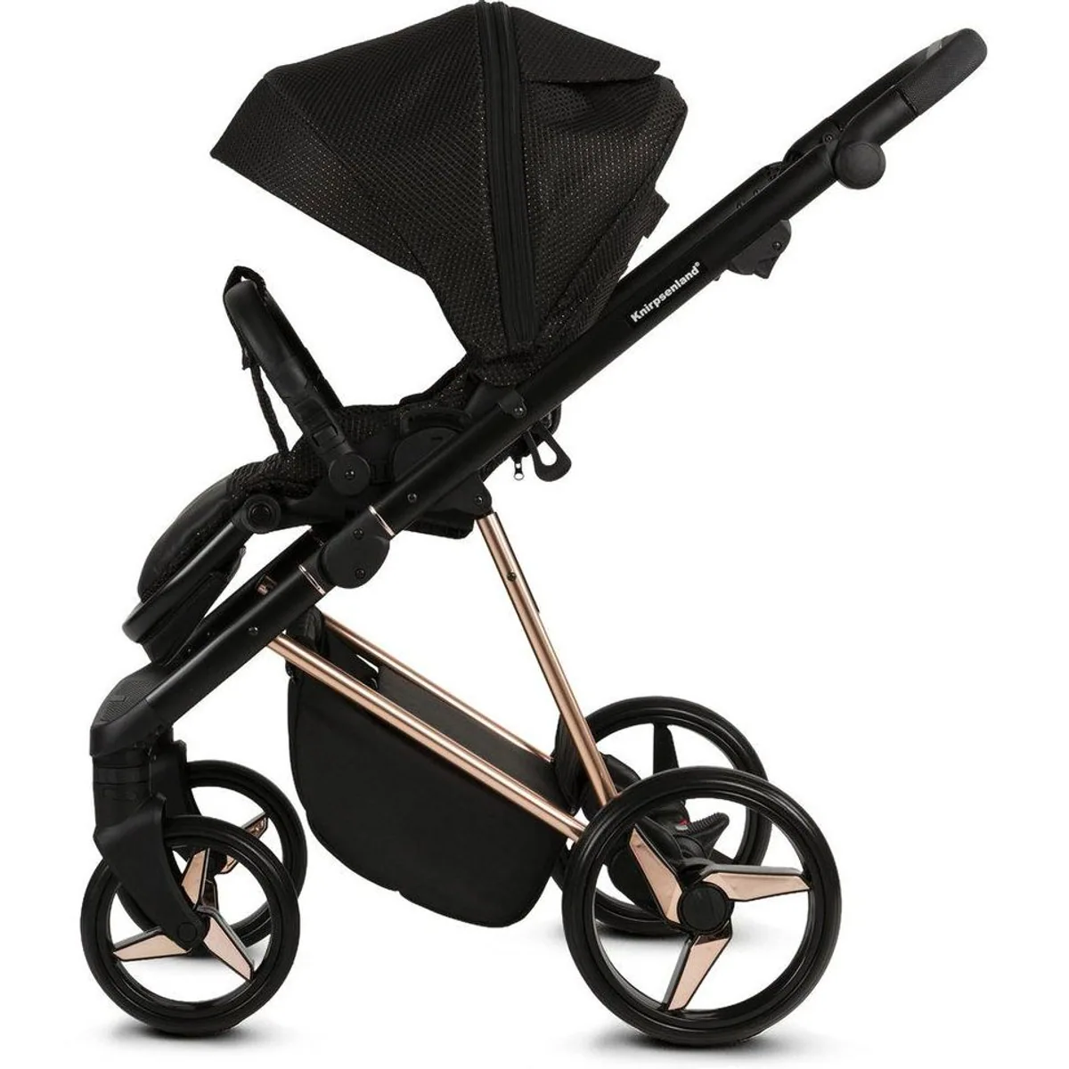 Knirpsenland Milano Kombi-Kinderwagen, 2in1 mit Wickeltasche, hohe Sicherheit und Komfort 4