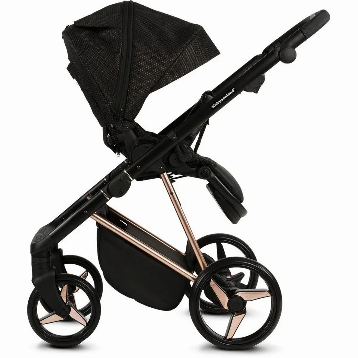 Knirpsenland Milano Kombi-Kinderwagen, 2in1 mit Wickeltasche, hohe Sicherheit und Komfort 5