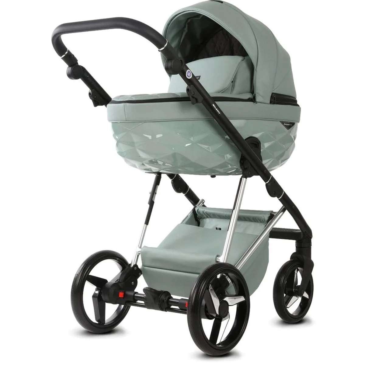 Knirpsenland Milano Kombi-Kinderwagen, 2in1 Luxus, hohe Sicherheit, viel Zubehör 3
