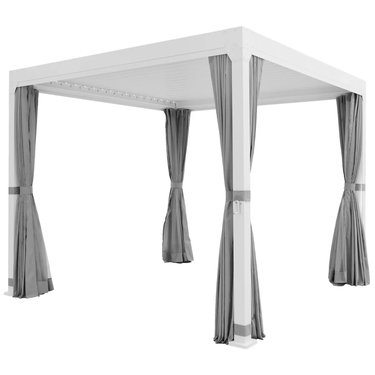 KONIFERA Pavillon Palma, modern, mit Lamellendach, 8 Seitenteilen 2