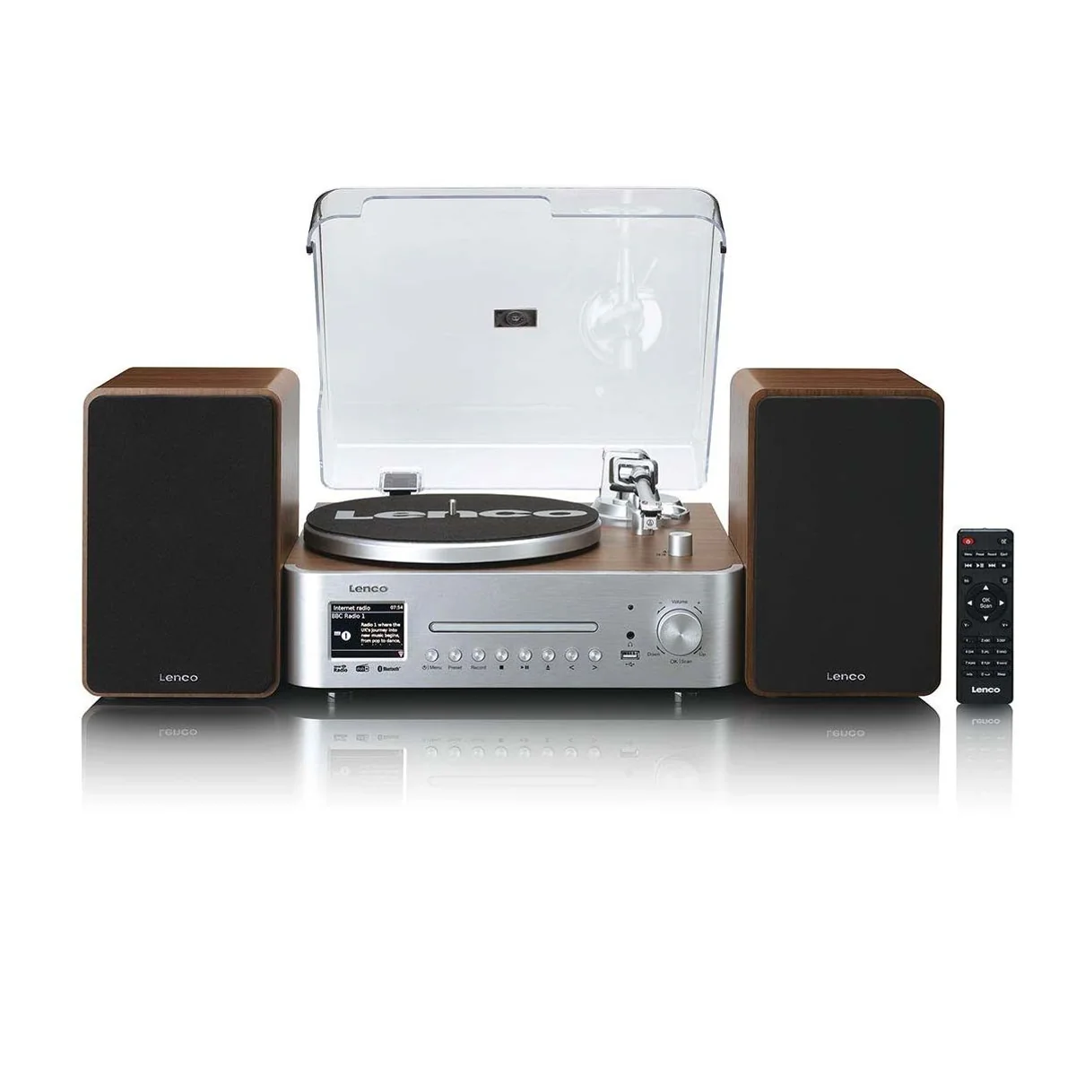 Lenco Hi-Fi-Set All-in-One, Plattenspieler, Internetradio, DAB+ — vielseitig, leistungsstark, benutzerfreundlich 2