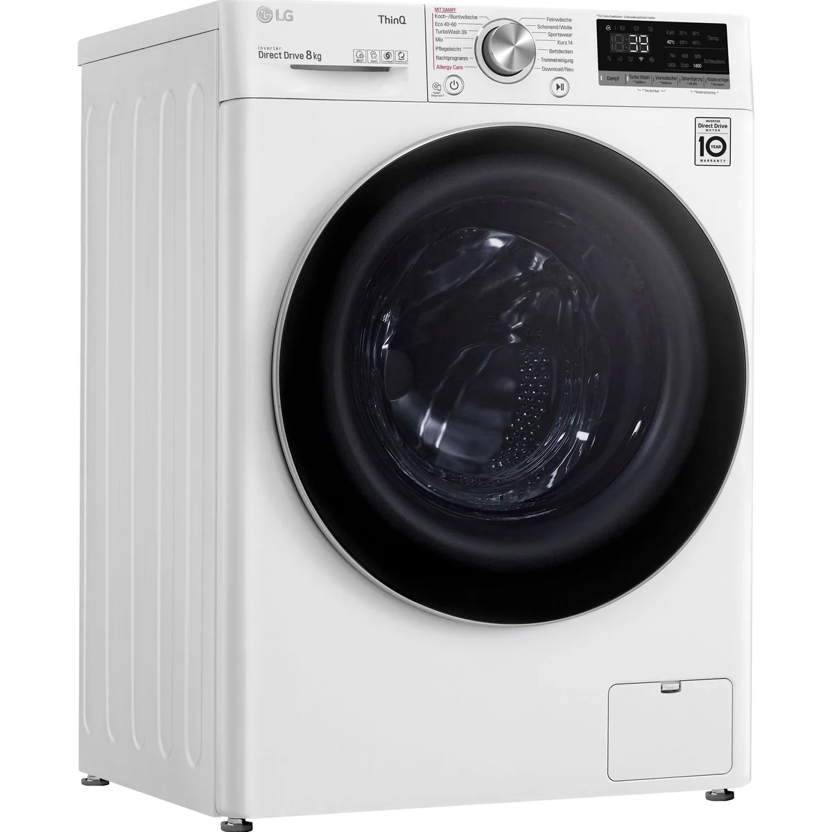 LG Waschmaschine Serie 7 F4WV708P1E, Energieeffizienz A, Quick Wash, Antiallergien-Programm
