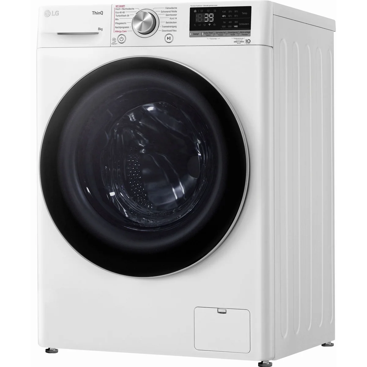 LG Waschmaschine Serie 7 F4WV708P1E, Energieeffizienz A, Quick Wash, Antiallergien-Programm 3