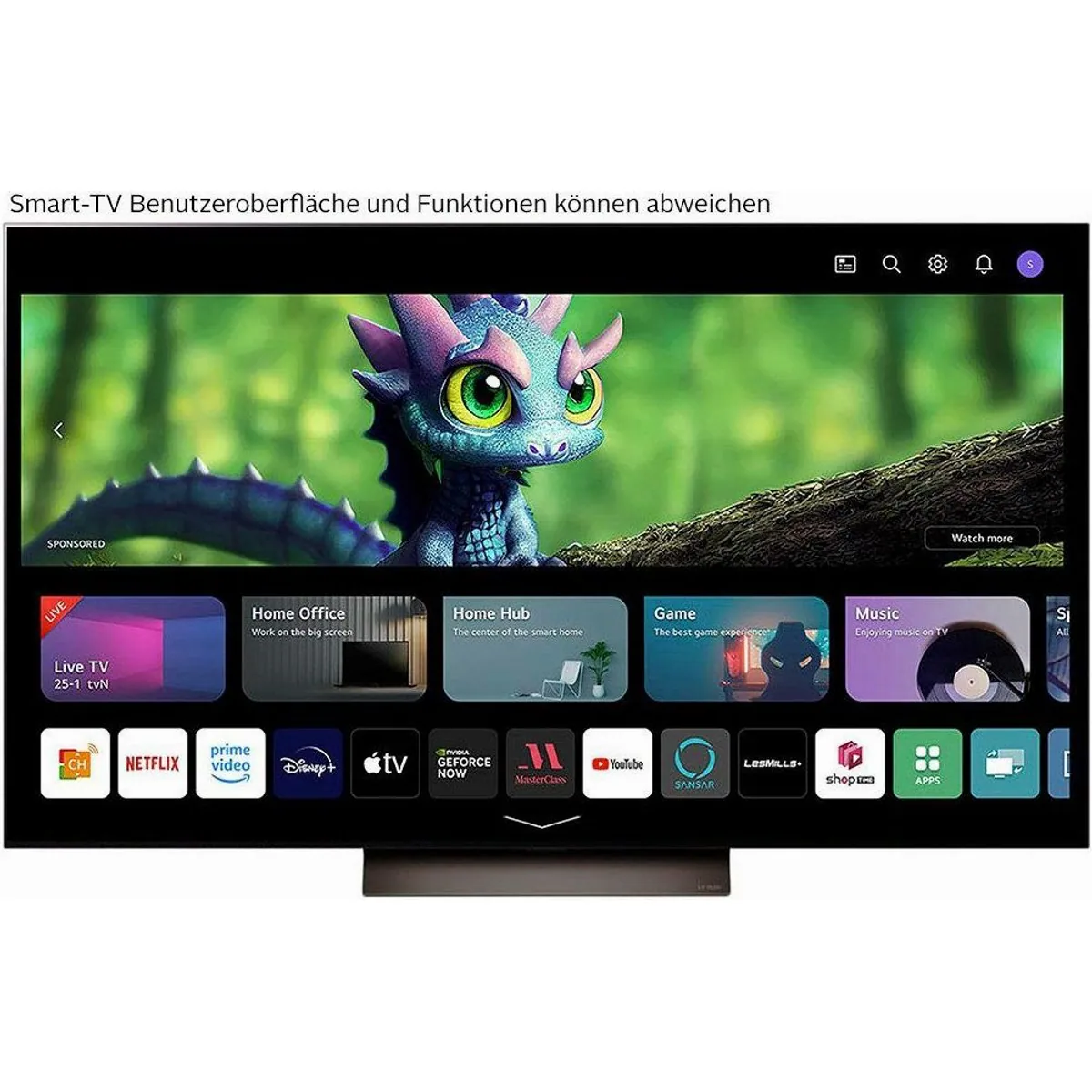 LG OLED55C47LA Fernseher, 55 Zoll, 4K Ultra HD, Smart-TV 2