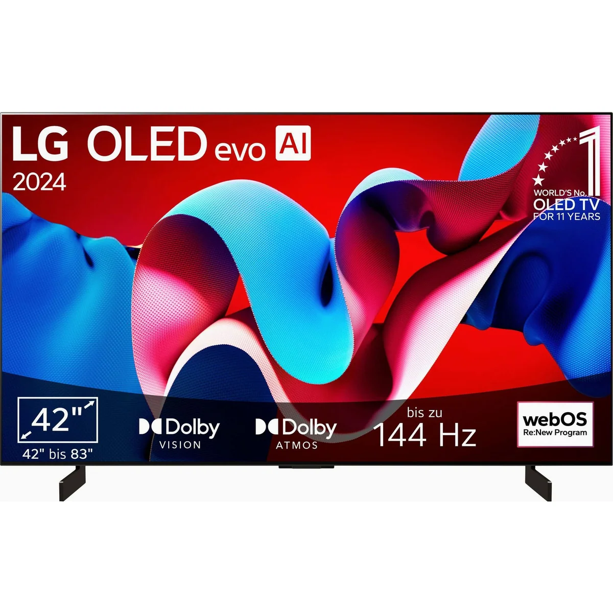 LG OLED42C47LA Fernseher, 4K Ultra HD, Smart-TV, Dolby Vision & Atmos