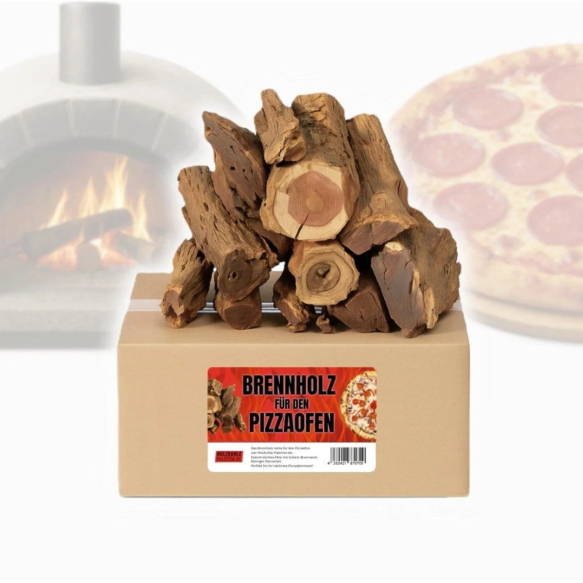 Magna Kaminholz für Pizzaöfen, hochdicht, effizient, — 1-St.