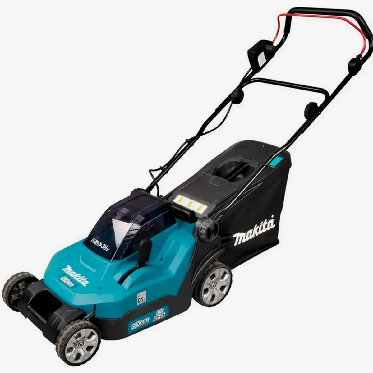 Makita DLM382PM2 Akkurasenmäher, 38 cm Schnittbreite, 2 Akkus 18V/4Ah 3