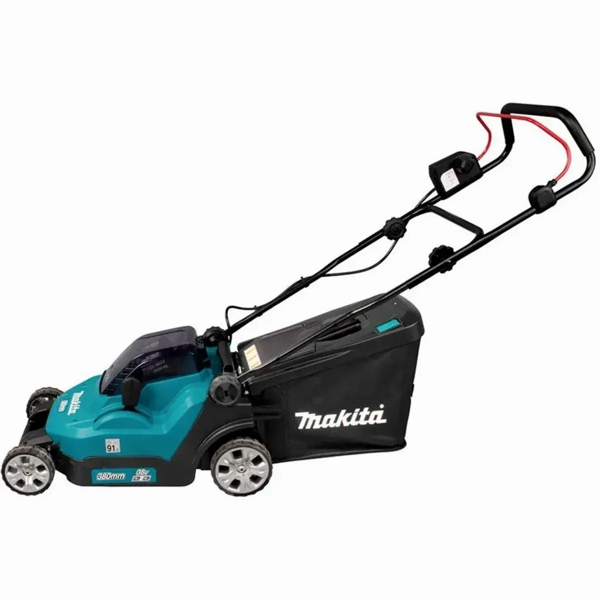 Makita DLM382PM2 Akkurasenmäher, 38 cm Schnittbreite, 2 Akkus 18V/4Ah 4