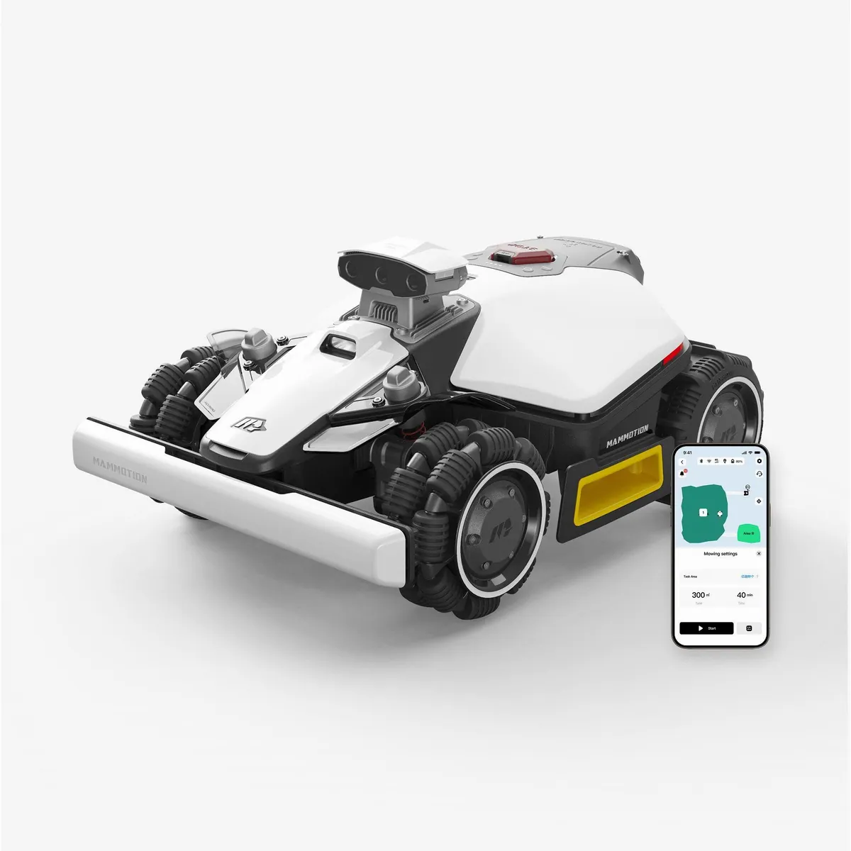 Mammotion LUBA Mini 2 AWD Mähroboter, KI-gestützte Kartierung, Randmähen, Allradantrieb