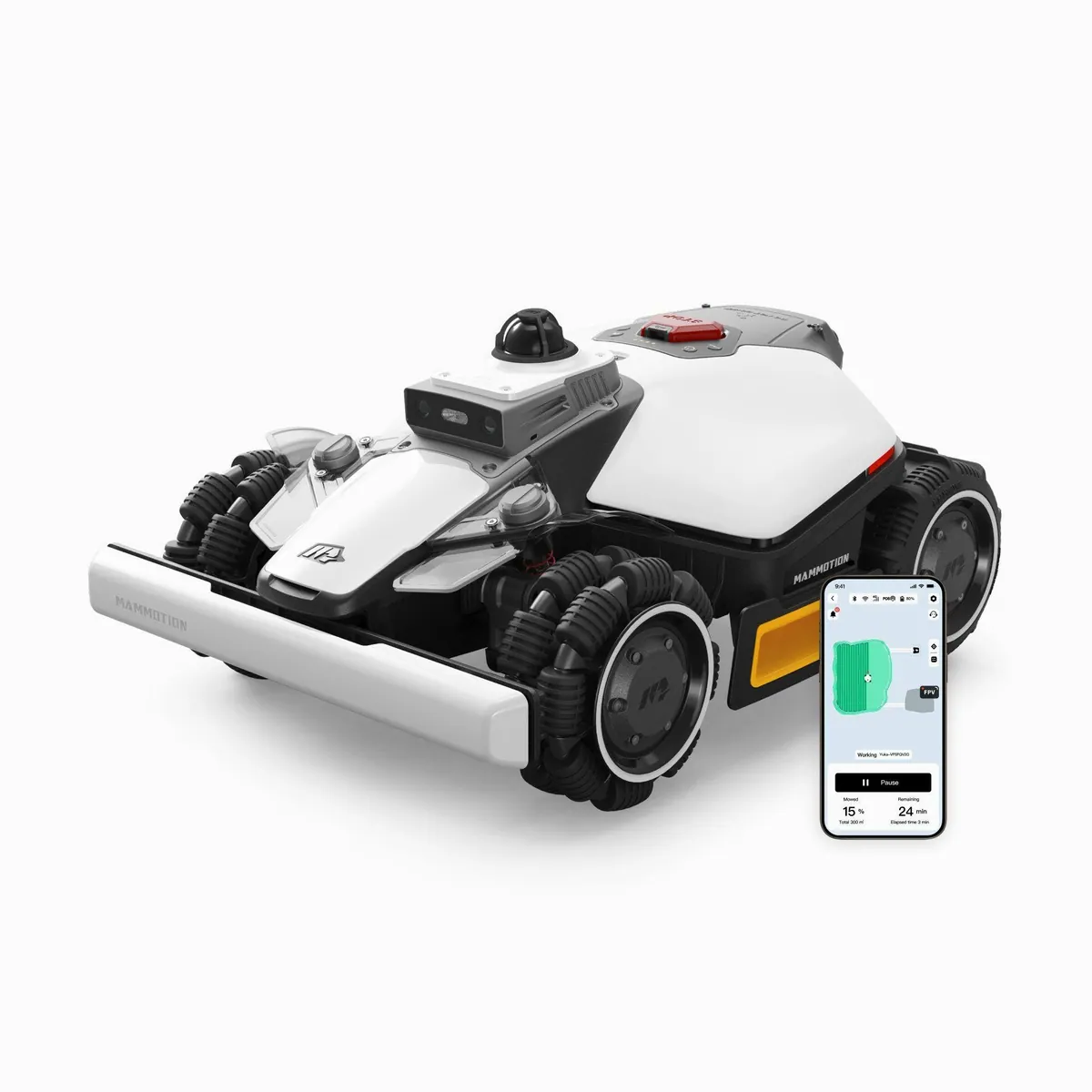 Mammotion LUBA Mini 2 AWD Mähroboter, 360° LiDAR, Randmähen, 80% Steigung