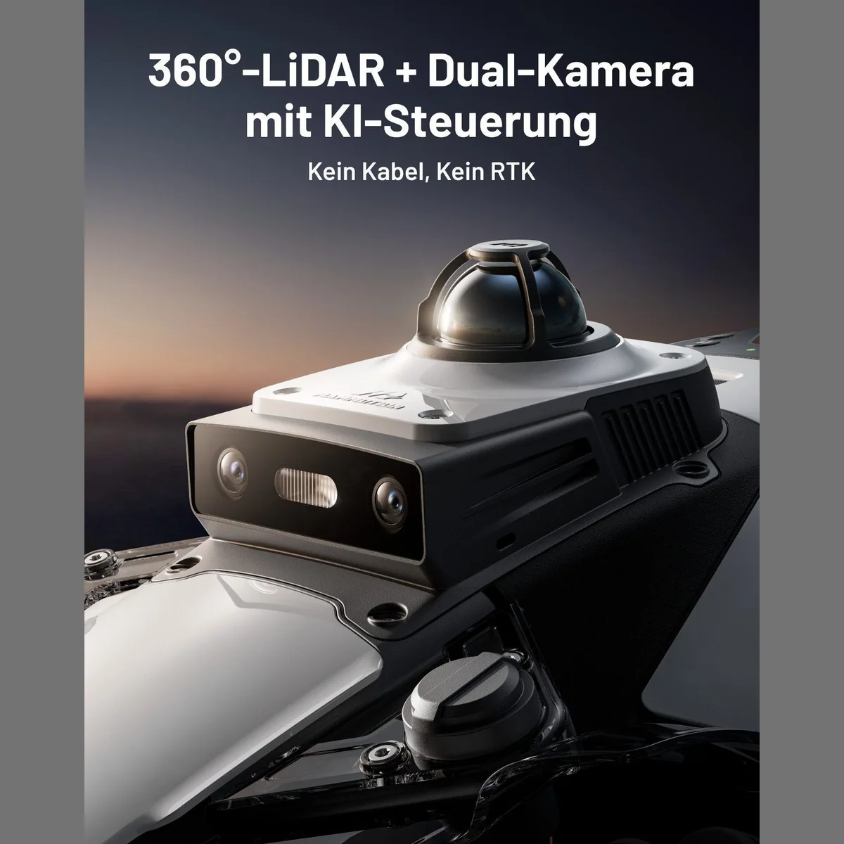 Mammotion LUBA Mini 2 AWD Mähroboter, 360° LiDAR, Randmähen, 80% Steigung 4