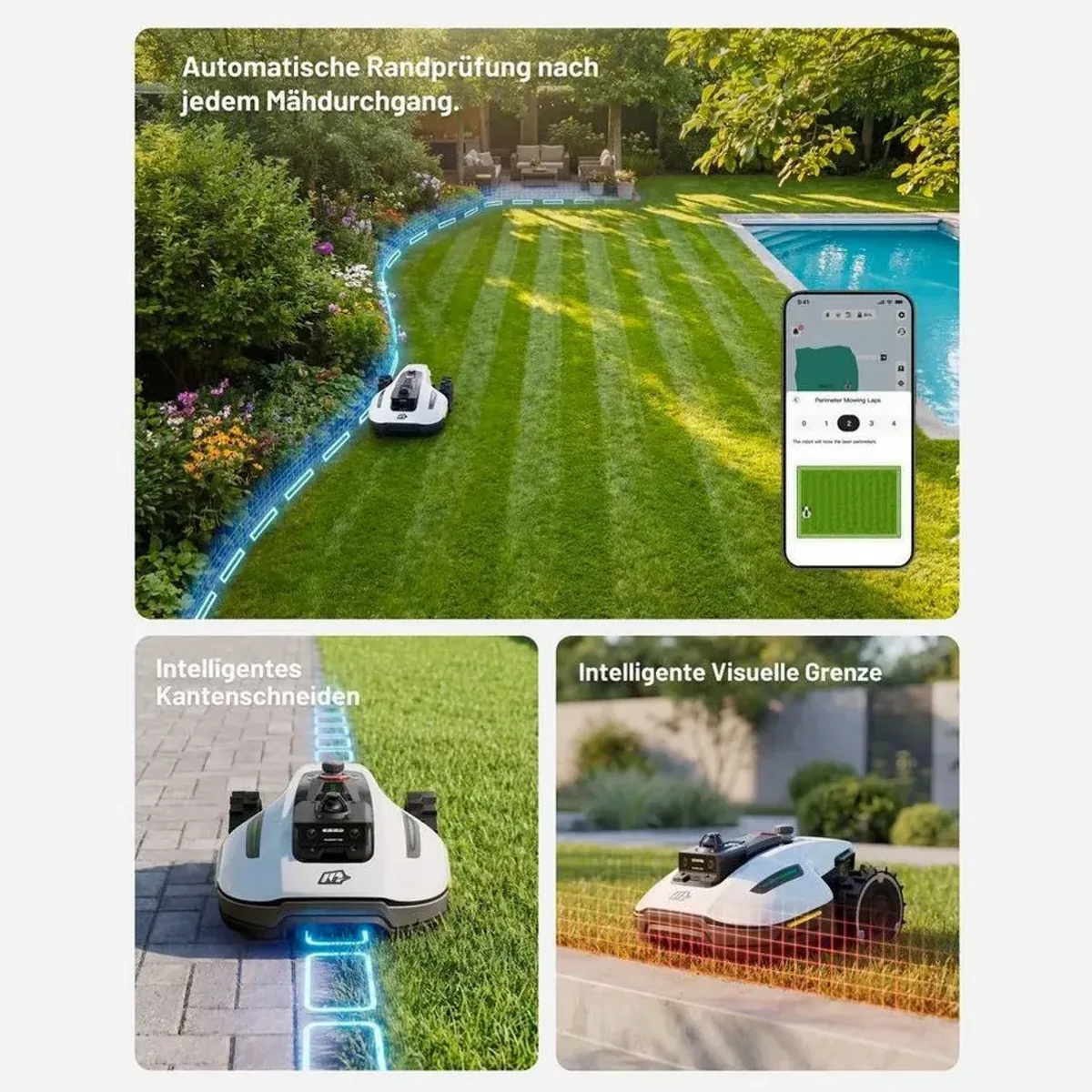 Mammotion YUKA Mini 2 Mähroboter, 360° LiDAR, KI-Visions-Technologie 4