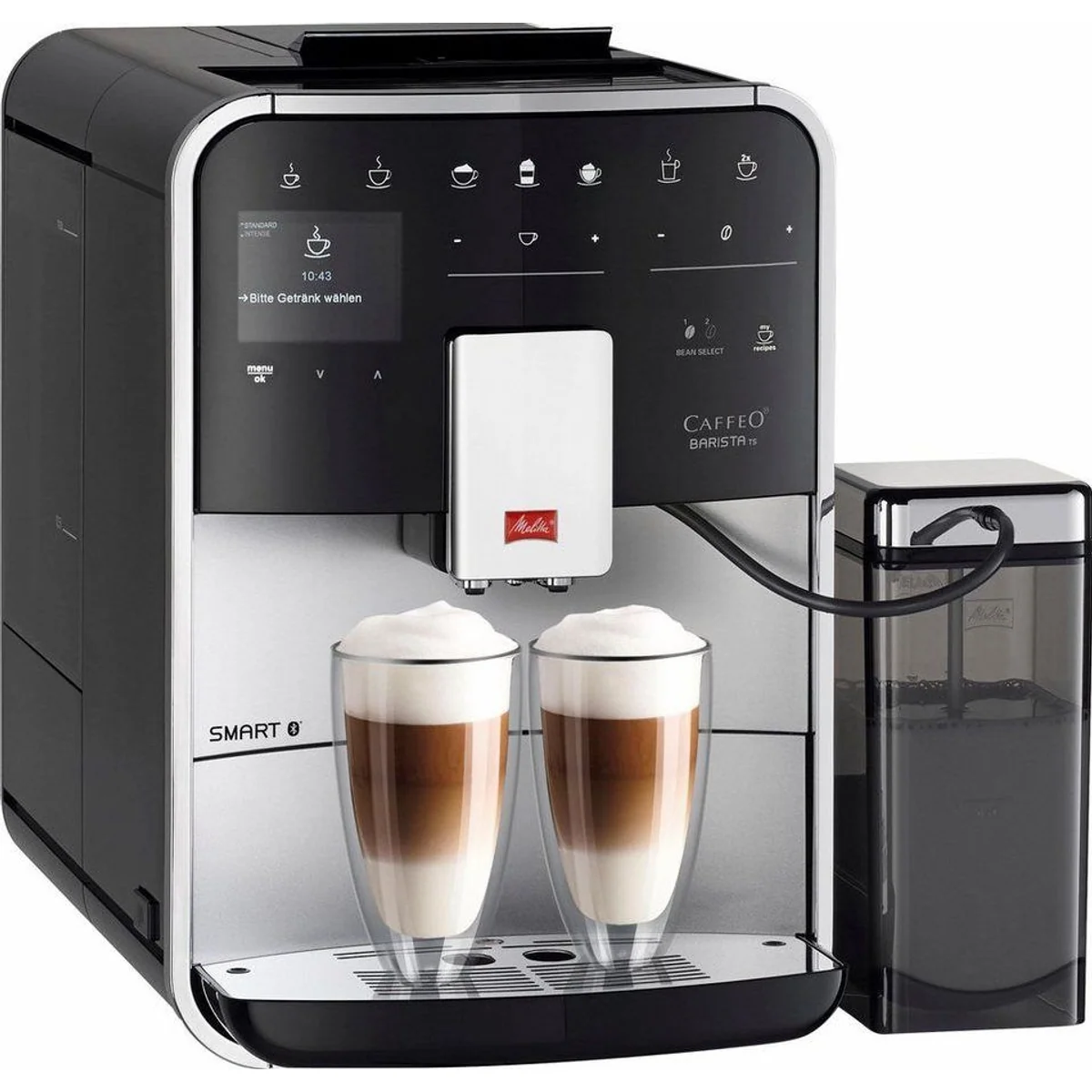 Melitta Kaffeevollautomat Barista TS Smart, 21 Kaffeerezepte & 8 Benutzerprofile, 2-Kammer Bohnenbehälter 2