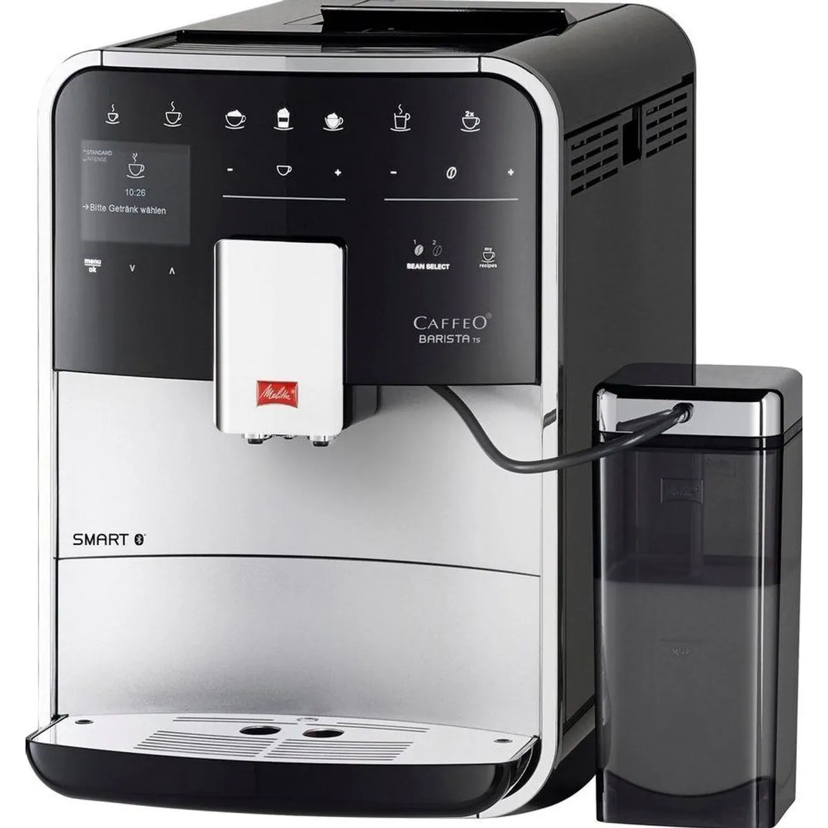 Melitta Kaffeevollautomat Barista TS Smart, 21 Kaffeerezepte & 8 Benutzerprofile, 2-Kammer Bohnenbehälter 3