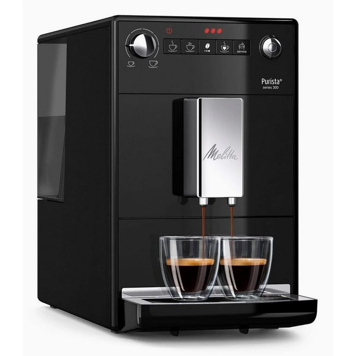 Melitta Kaffeevollautomat Purista F230-102, kompakt, Lieblingskaffee-Funktion, extra leise