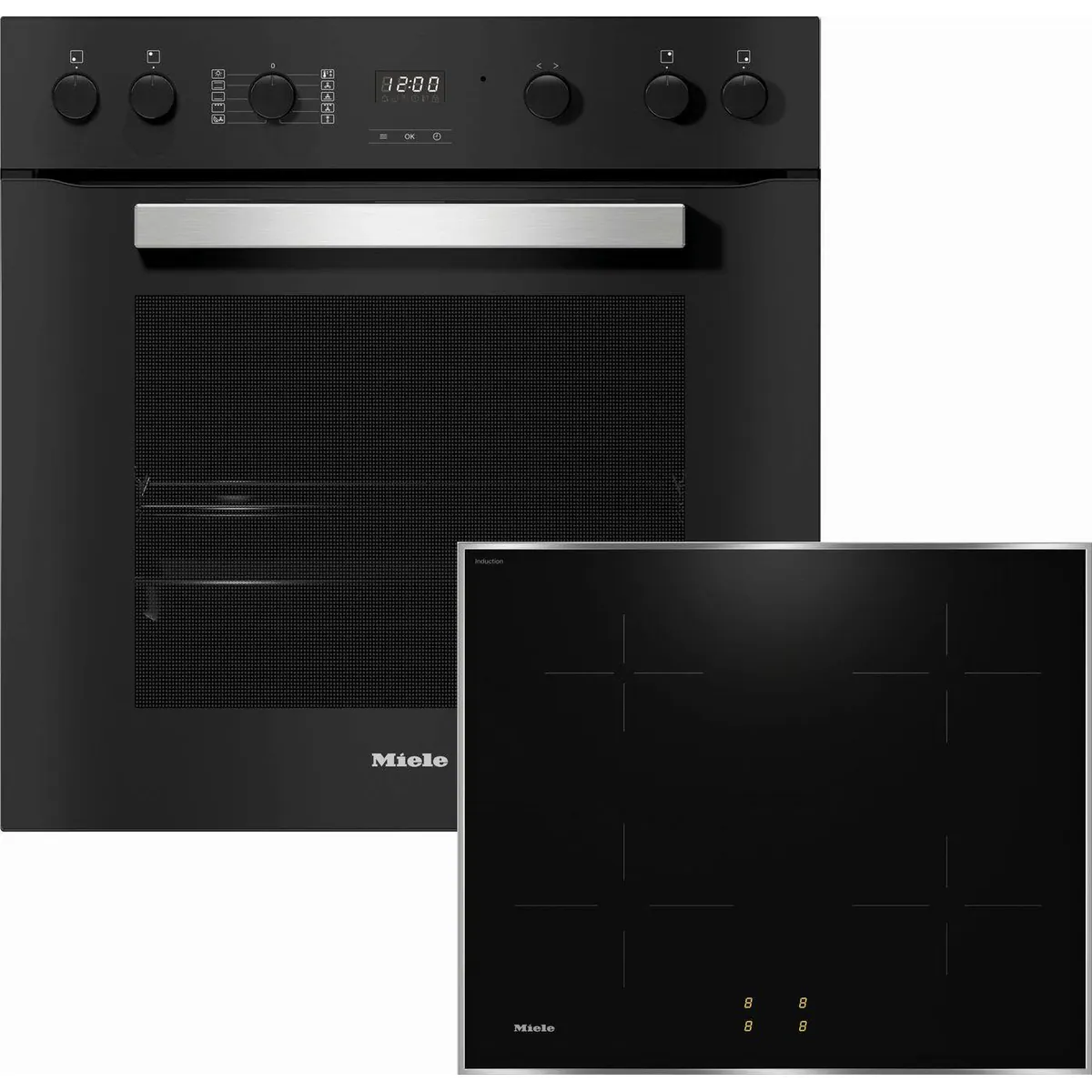 Miele H2459I D OBSW Herd-Set, 2 FlexiClip-Auszüge, Induktionskochfeld