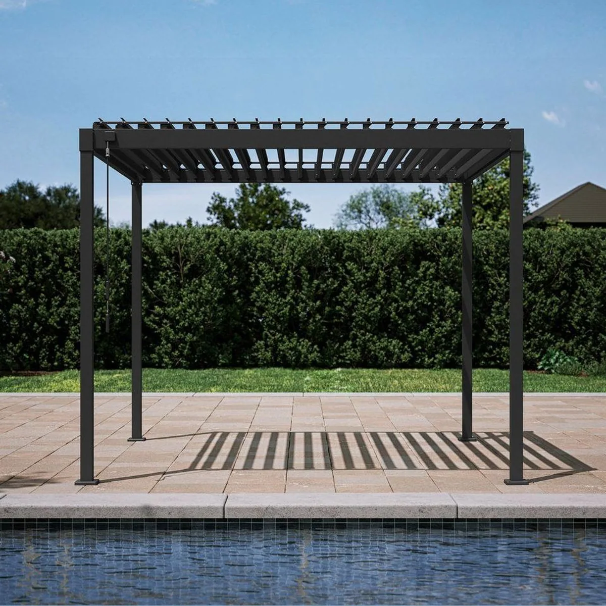 Mirador Pergola 80S Pavillon, verstellbares Lamellendach, stabiler Stahl