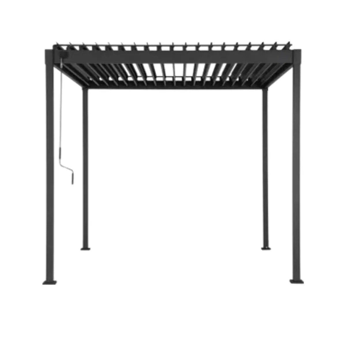 Mirador Pergola 80S Pavillon, wetterfestes Lamellendach, stabiler Stahl 2