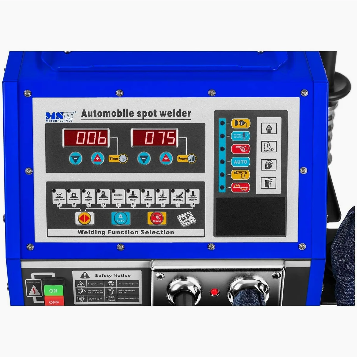MSW S-SPOTTER 5000, Ausbeulspotter mit 10 Funktionen, 400 V, 5000 A 4