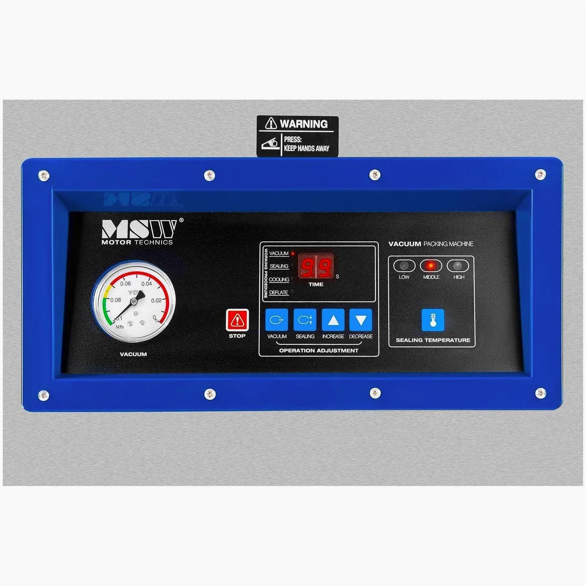 MSW VPM-900K Vakuumierer, 900 W, 20 m³/h Vakuumleistung 5