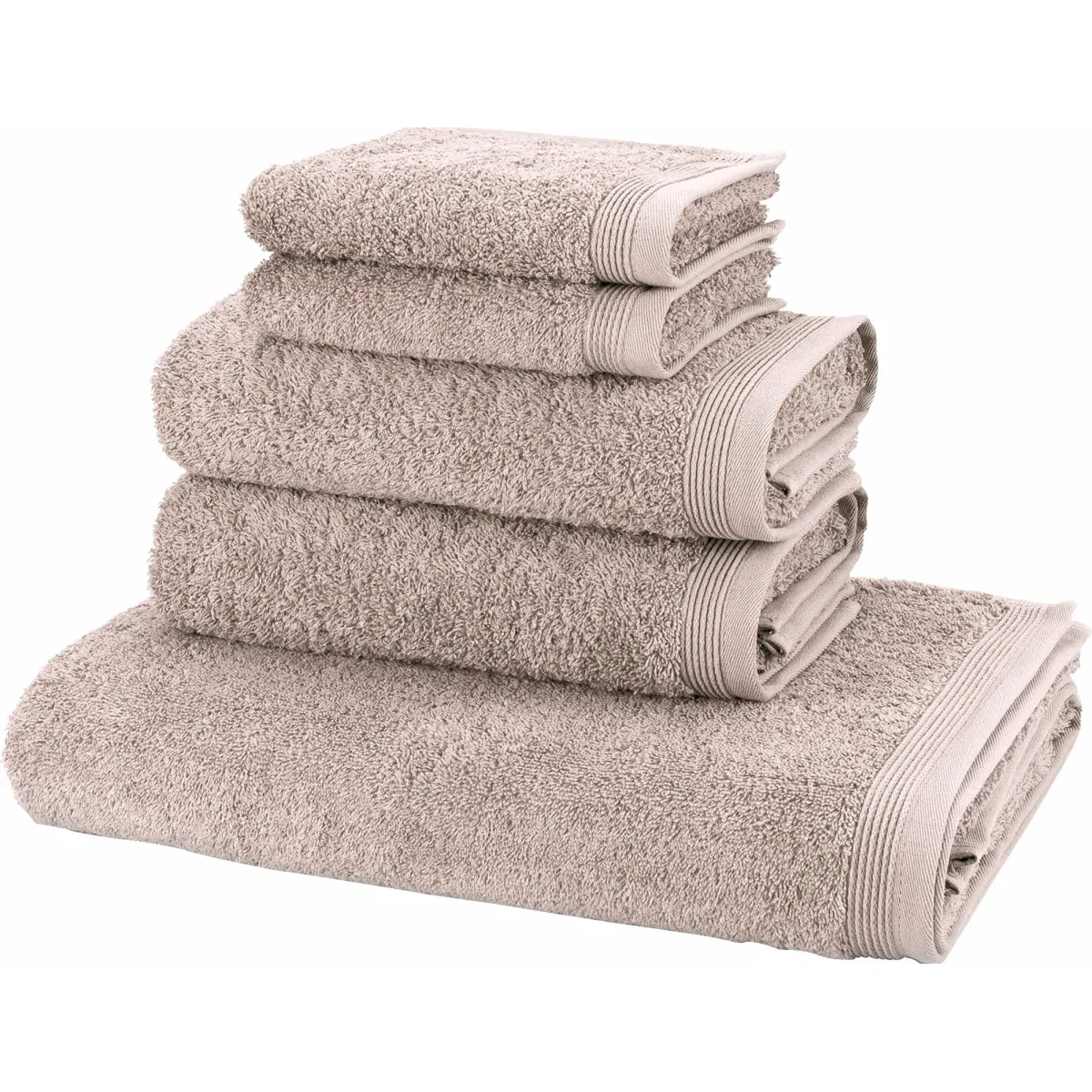 Möve Handtuch Set Basic, 5tlg., hohe Feuchtigkeitsaufnahme, pflegeleicht