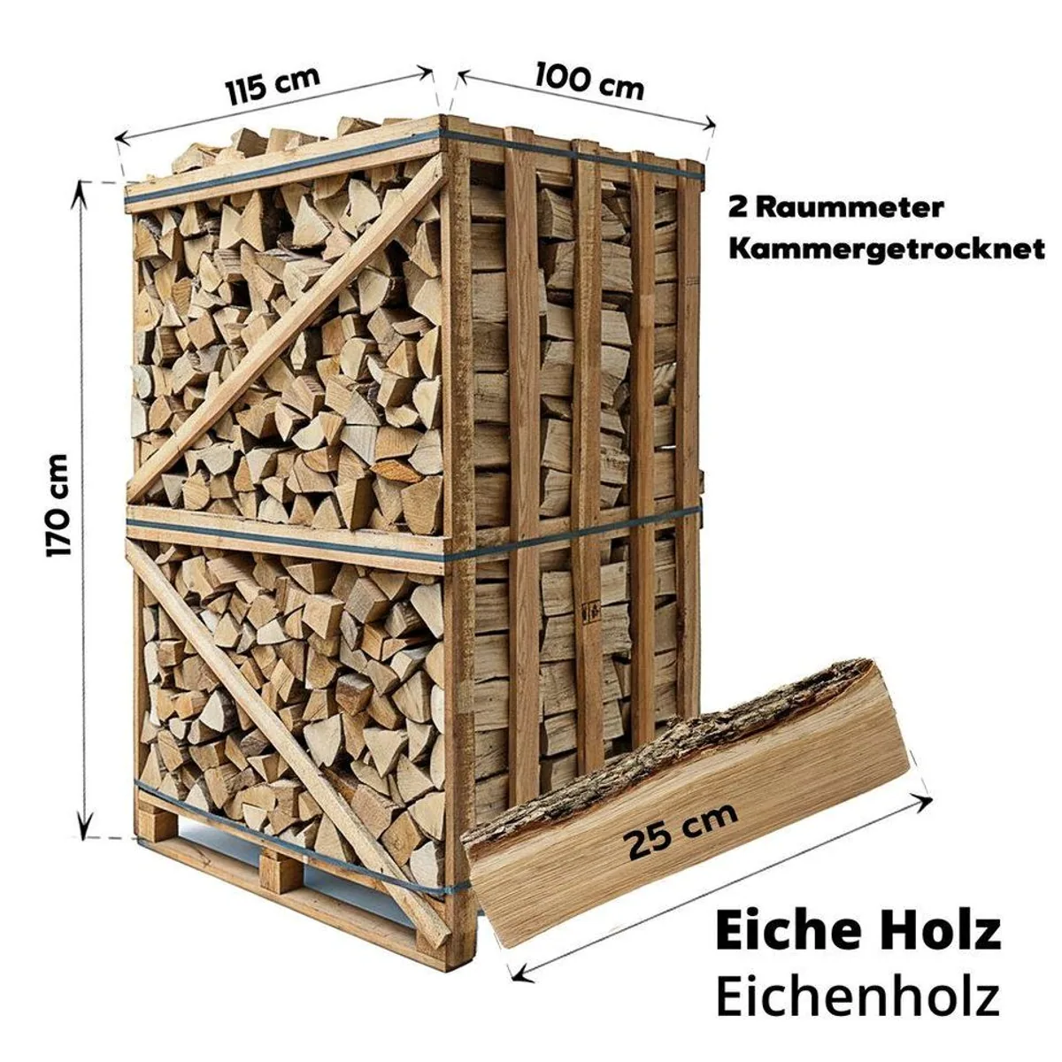 Neandertaler Feuer Brennholz, 100% Hainbuche, hohe Heizkraft 2