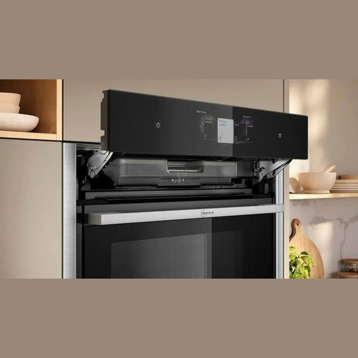 NEFF N 90 B64VT73N0 Backofen, Slide & Hide Tür, Hydrolyse & Teleskopauszug nachrüstbar 5