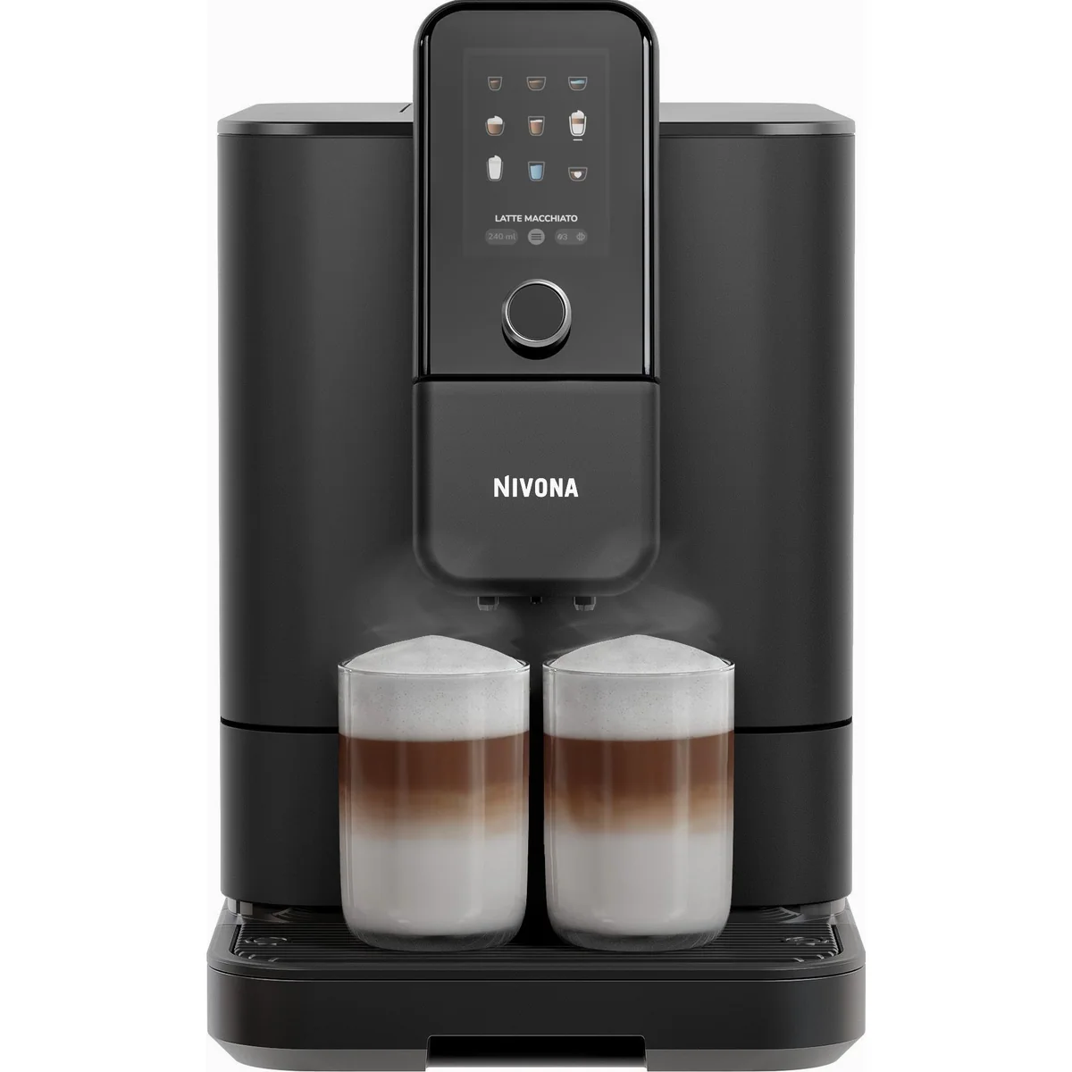Nivona RomaticaPlus Kaffeevollautomat, 2-Tassen-Funktion, herausnehmbare Brühgruppe