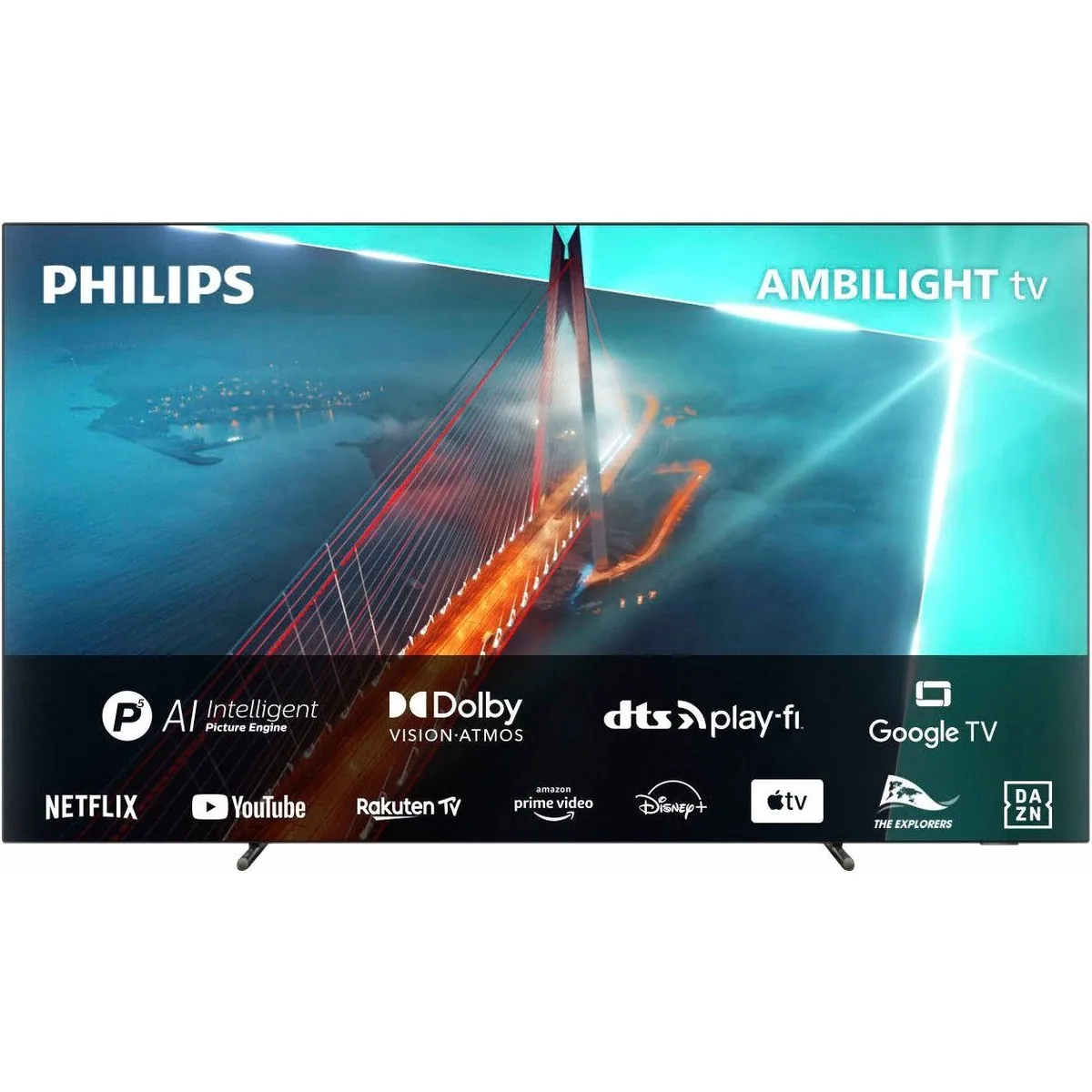 Philips 55OLED708/12 Fernseher, 4K Ultra HD, Dolby Atmos, Smart-TV