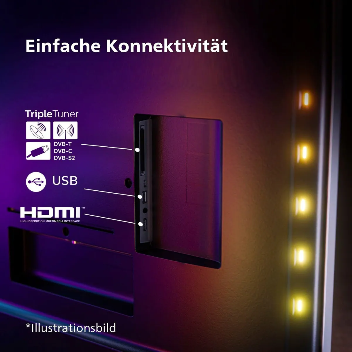 Philips 55OLED708/12 Fernseher, 4K Ultra HD, Dolby Atmos, Smart-TV 5