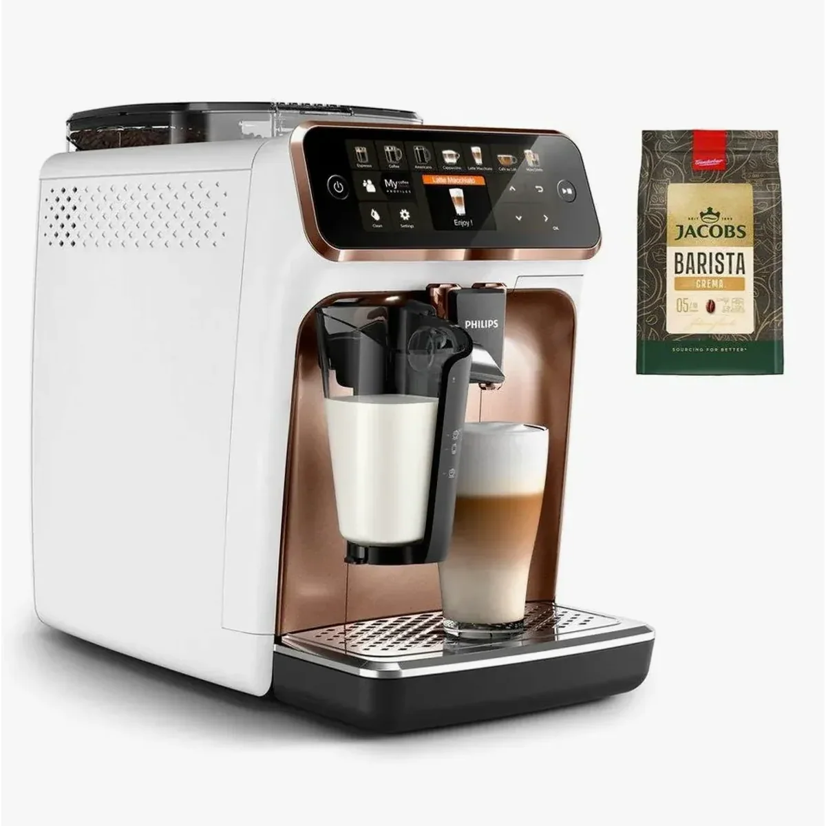 Philips 5400 Series EP5443/70 Kaffeevollautomat, 12 Kaffeespezialitäten, individuelle Benutzerprofile