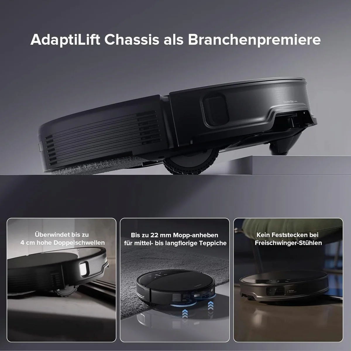 Roborock Saros 10R Saugroboter, ultra-schlank, StarSight System 2.0, Zero-Tangle Technologie 3