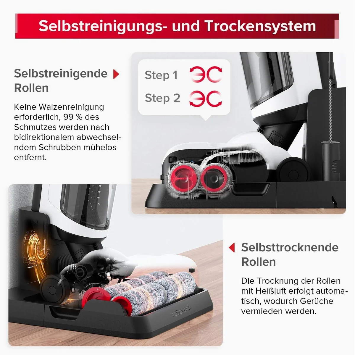 Roborock Dyad Pro Combo, 5-in-1 Nass-Trocken-Akkusauger, hohe Saugkraft, selbstreinigend 2