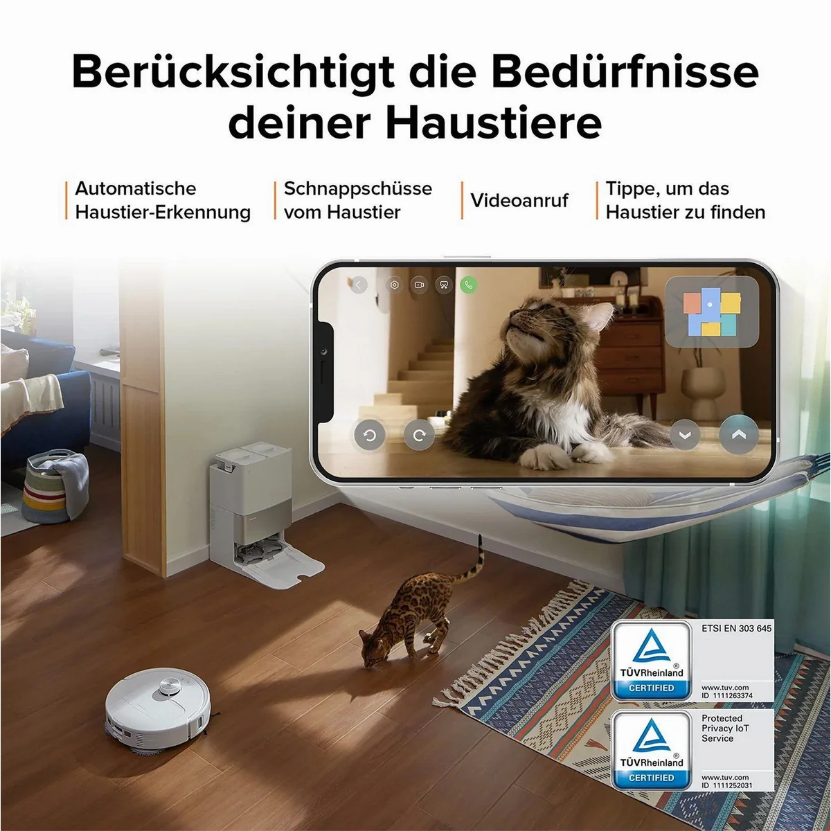 Roborock Qrevo Master Saugroboter, 10.000 Pa Saugkraft, All-in-One-Dock, AI Hindernisvermeidung 2