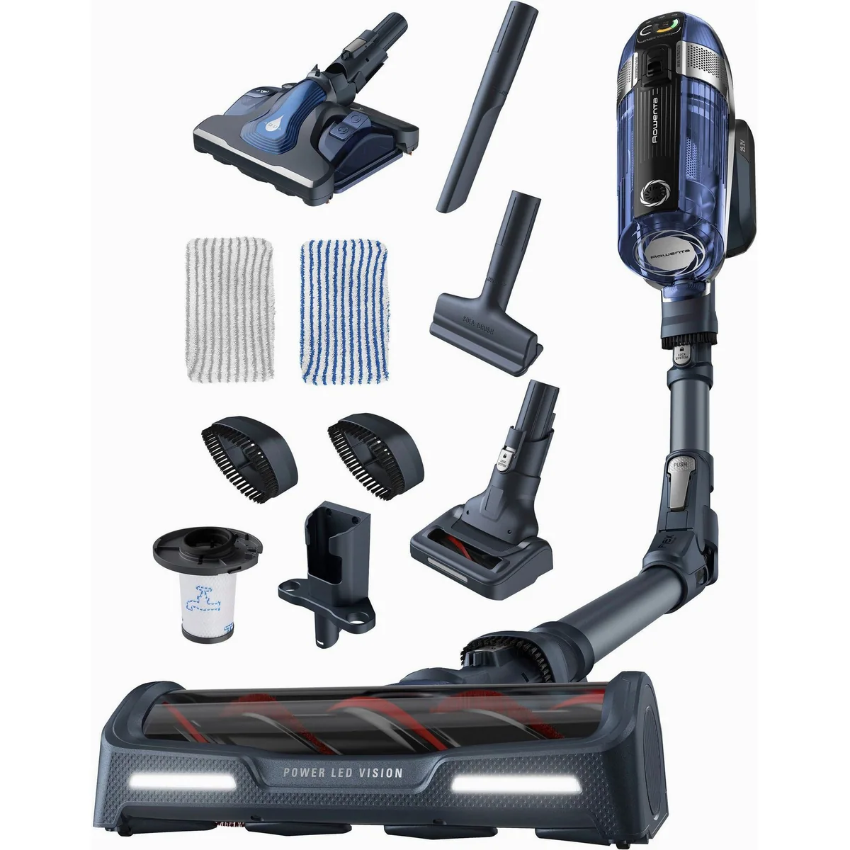 Rowenta X-Force Flex 11.60 Aqua, kabellos, 45 Min. Laufzeit, Aqua Mop 2