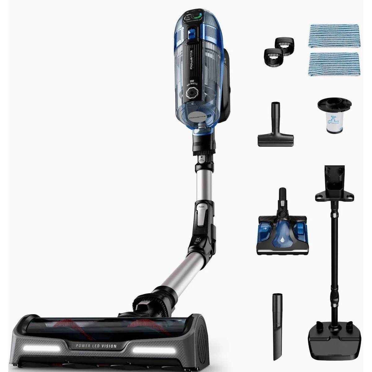 Rowenta X-Force Flex 14.60 Aqua, hohe Saugleistung, 2-in-1 Wischfunktion, flexibles Design