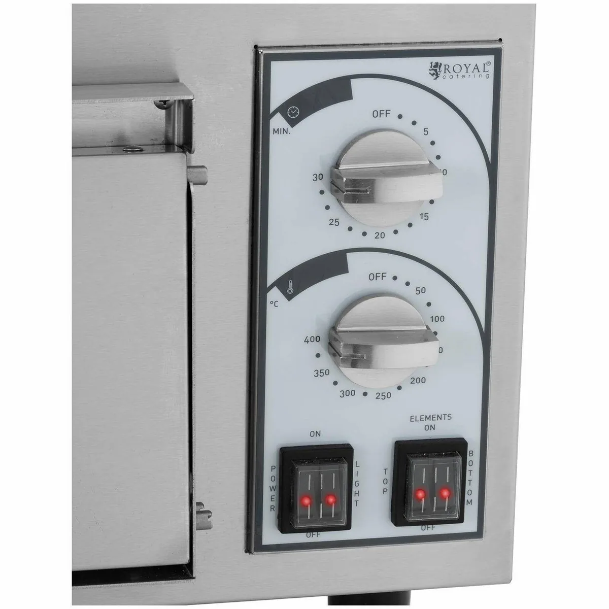 Royal Catering Pizzaofen, 2200 W, 35 cm, Ober-/Unterhitze 2