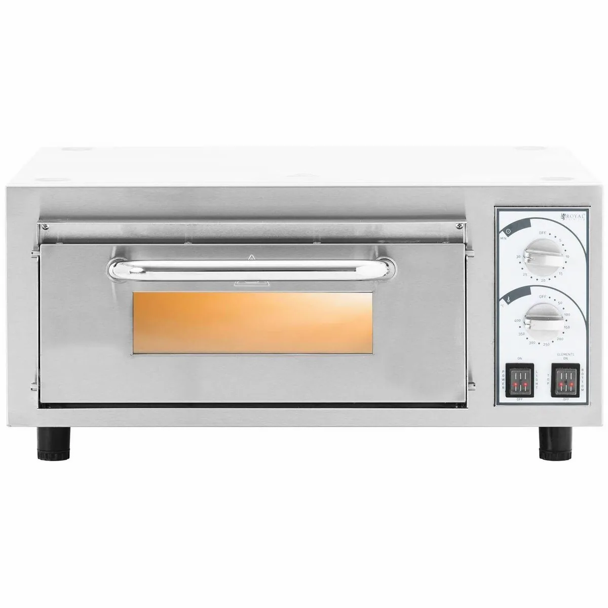 Royal Catering Pizzaofen, 2200 W, 35 cm, Ober-/Unterhitze 4