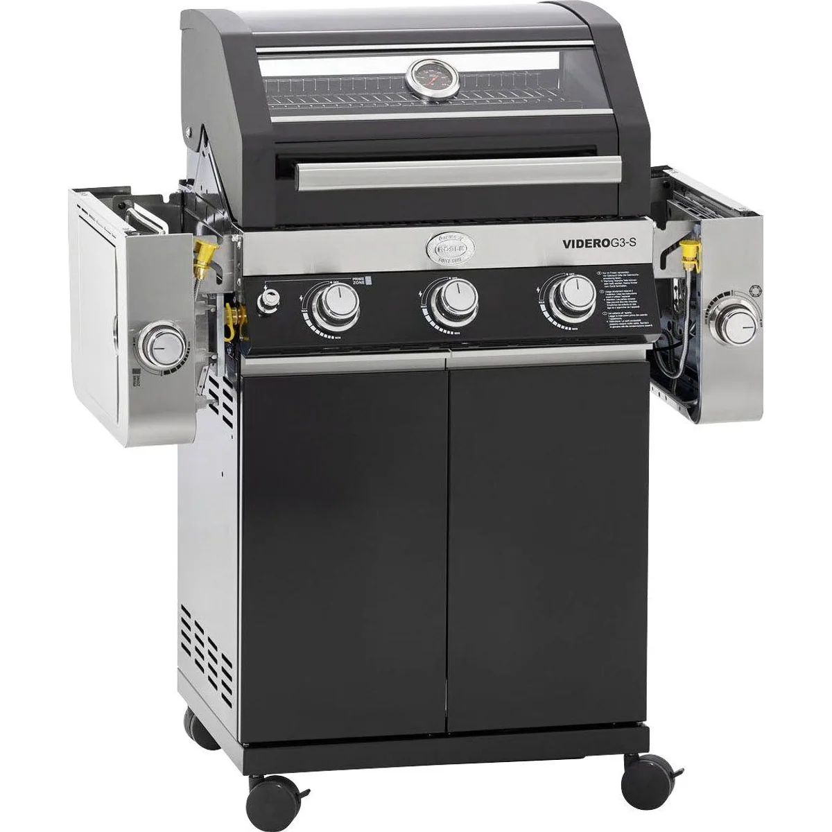Rösle Gasgrill BBQ-Station Videro G3-S, 3 Brenner, Primezone, Vario+