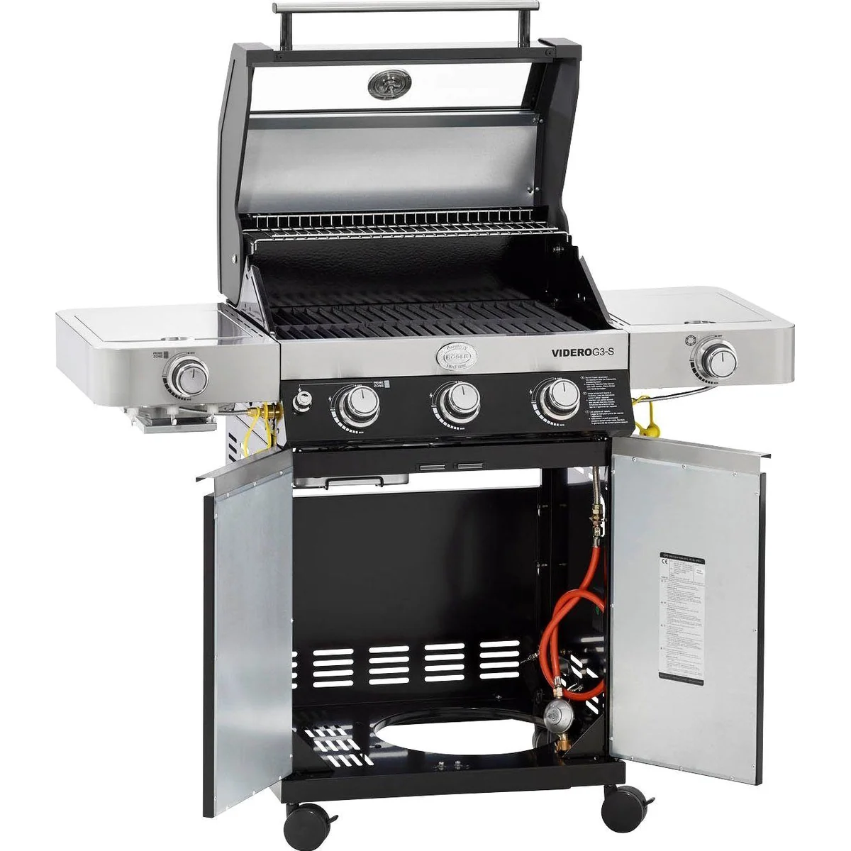 Rösle Gasgrill BBQ-Station Videro G3-S, 3 Brenner, Primezone, Vario+ 3